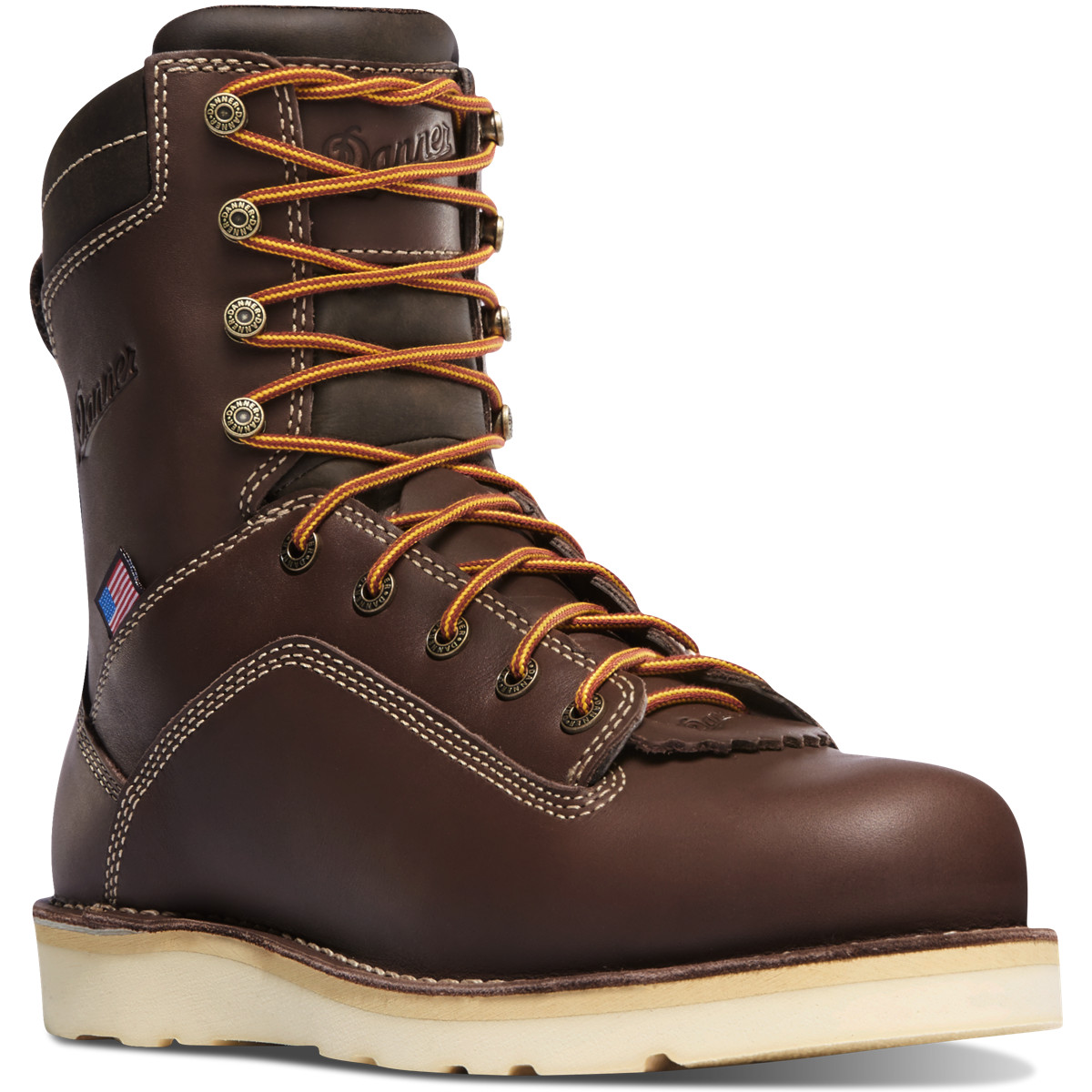 Danner Mens Quarry USA Work Boots Dark Brown - LCY069571